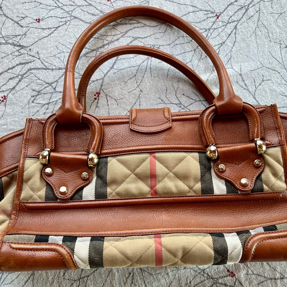 Designer Brown and Tan Women's Bag - Picture 5 of 10